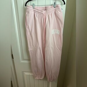 The Bar Varsity Sweatpants in Blush